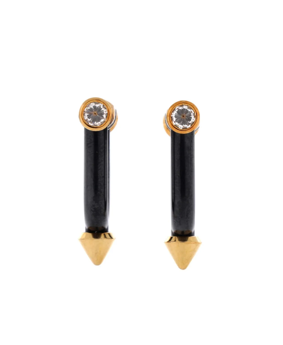 Pre-Owned Tiffany and Co x Pharrell Williams Titan Earrings - 18k Yellow Gold, Titanium by Tiffany & Co.