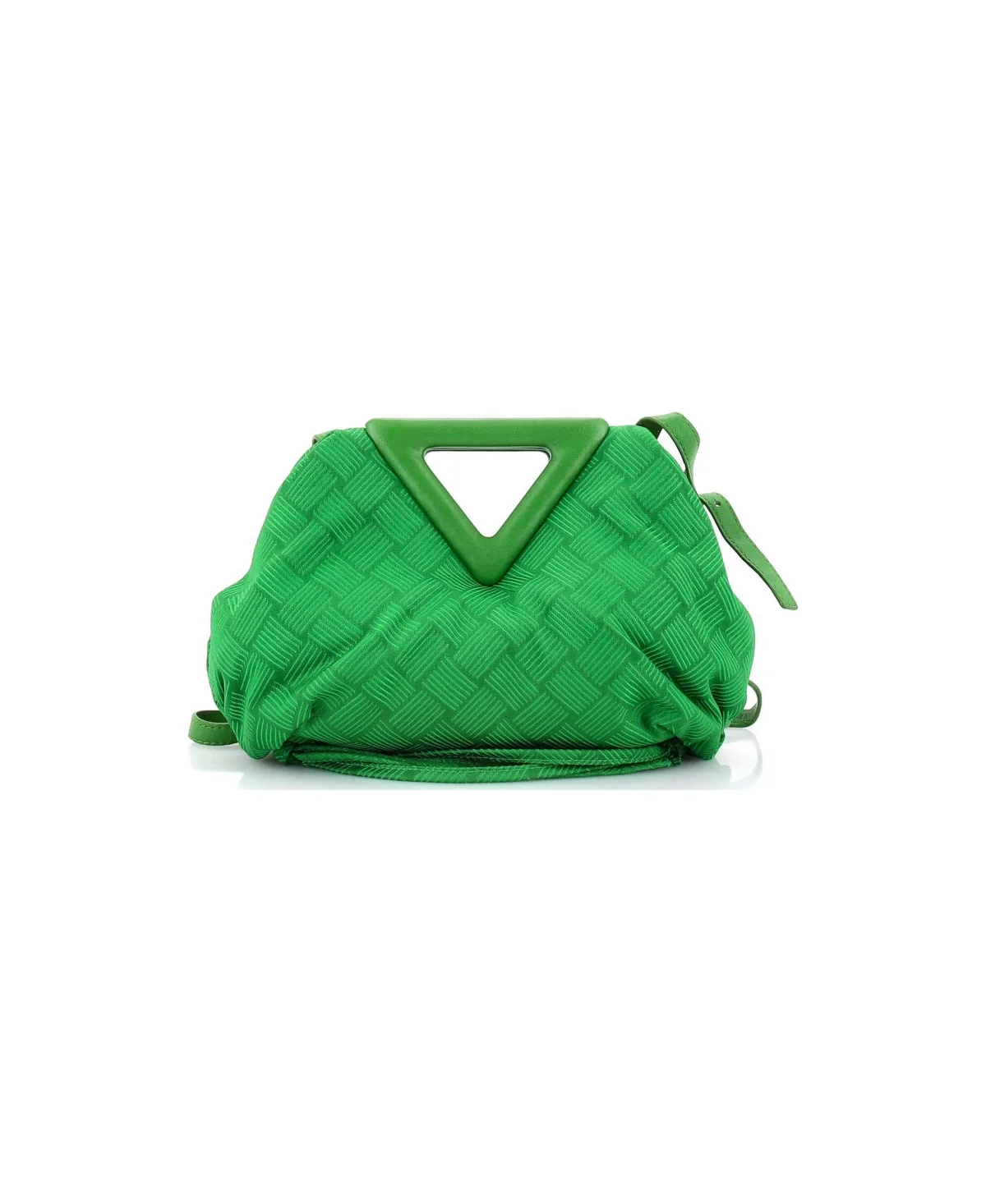 Pre-Owned Bottega Veneta Small Point Shoulder Bag Intrecciato Effect Jacquard by Bottega Veneta
