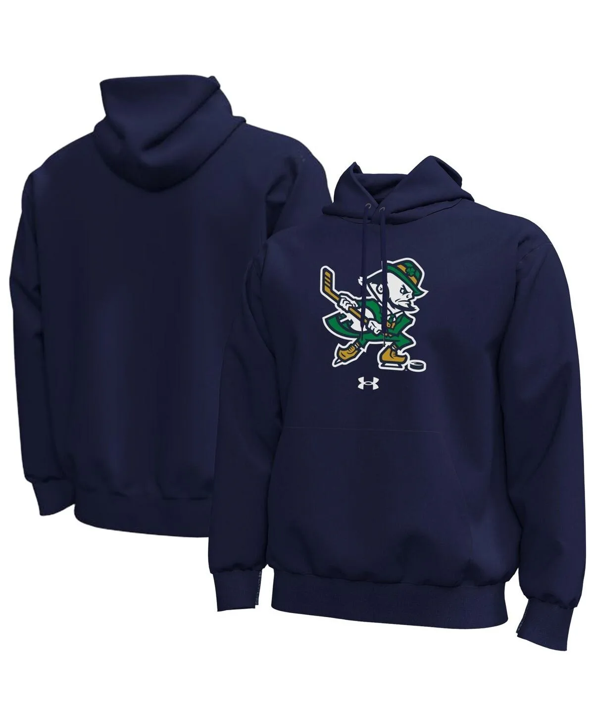Notre Dame Fighting Irish Hockey Leprechaun Fleece Hoodie by Under Armour