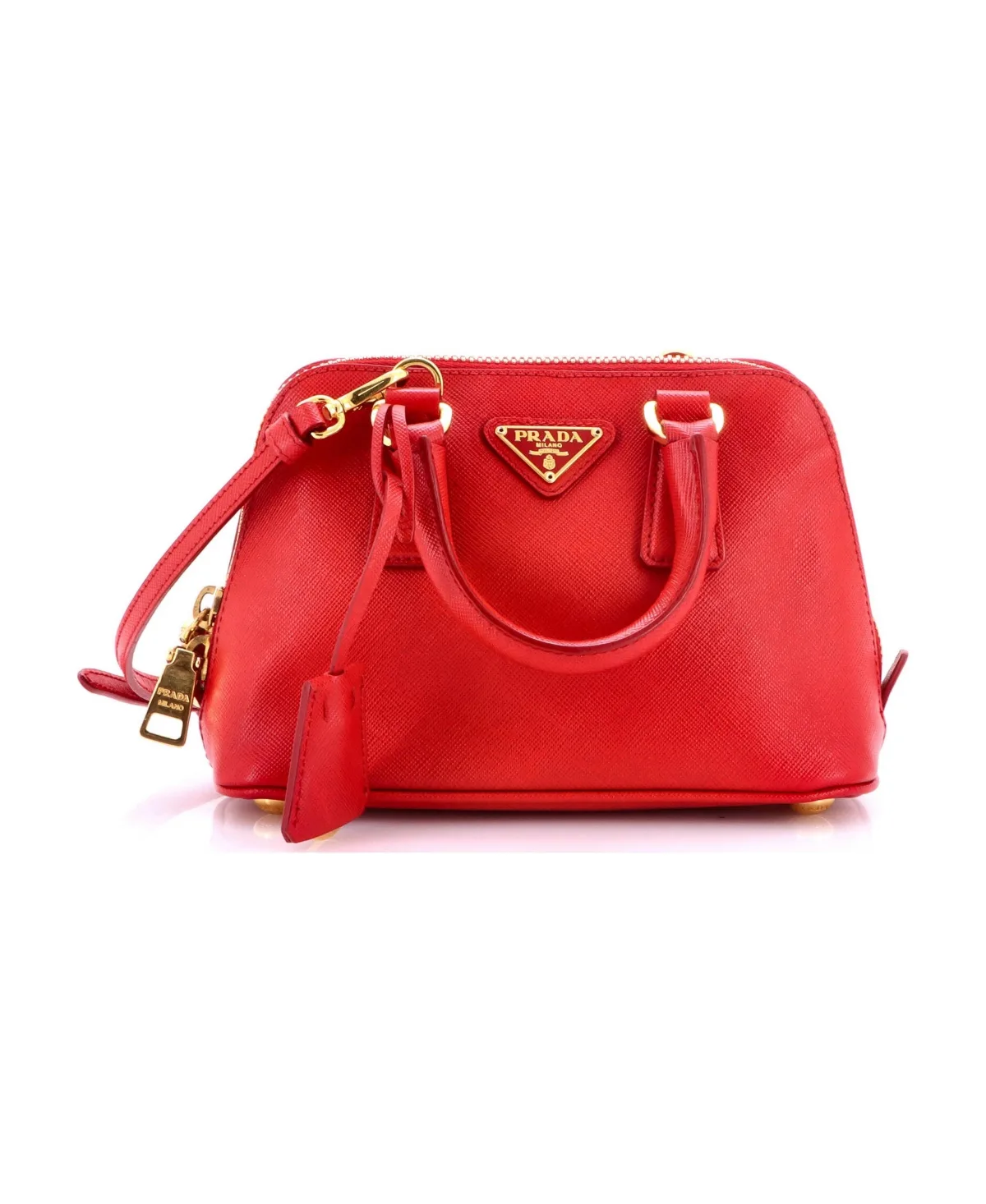 Pre-Owned Prada Mini Promenade Bag Saffiano Leather by Prada