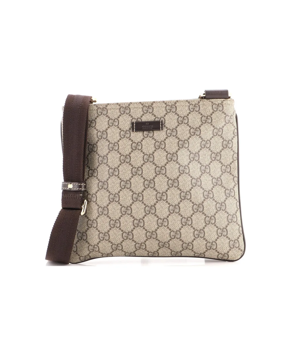 Pre-Owned Gucci Small Zip Top Messenger Bag GG Coated Canvas by Gucci