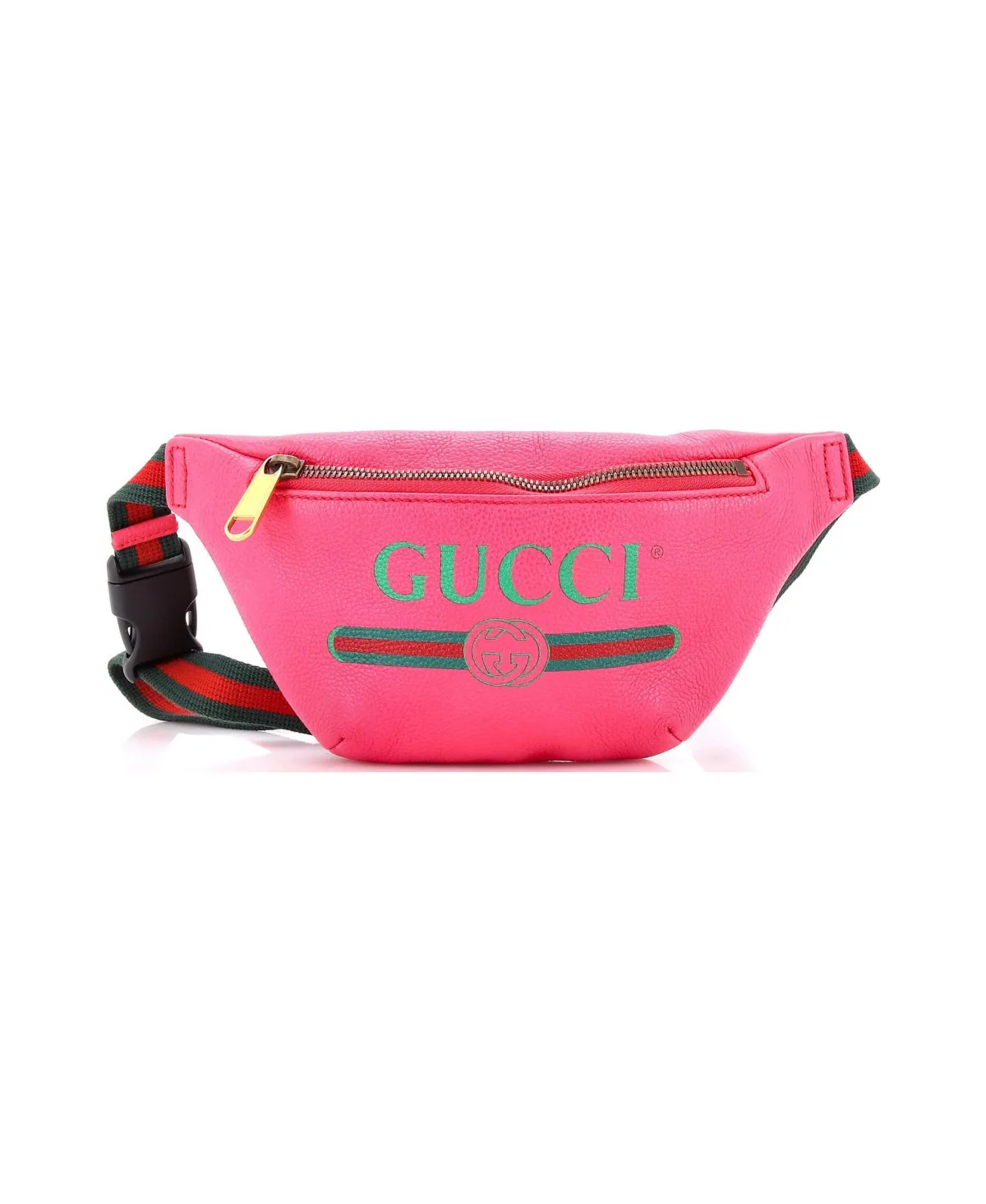 Pre-Owned Gucci Small Logo Belt Bag Printed Leather by Gucci