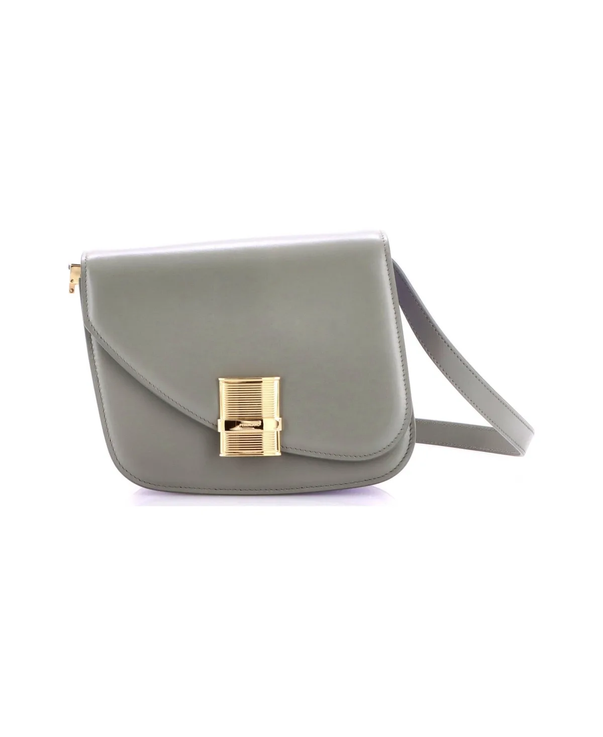 Pre-Owned Salvatore Ferragamo Small Fiamma Crossbody Bag Leather