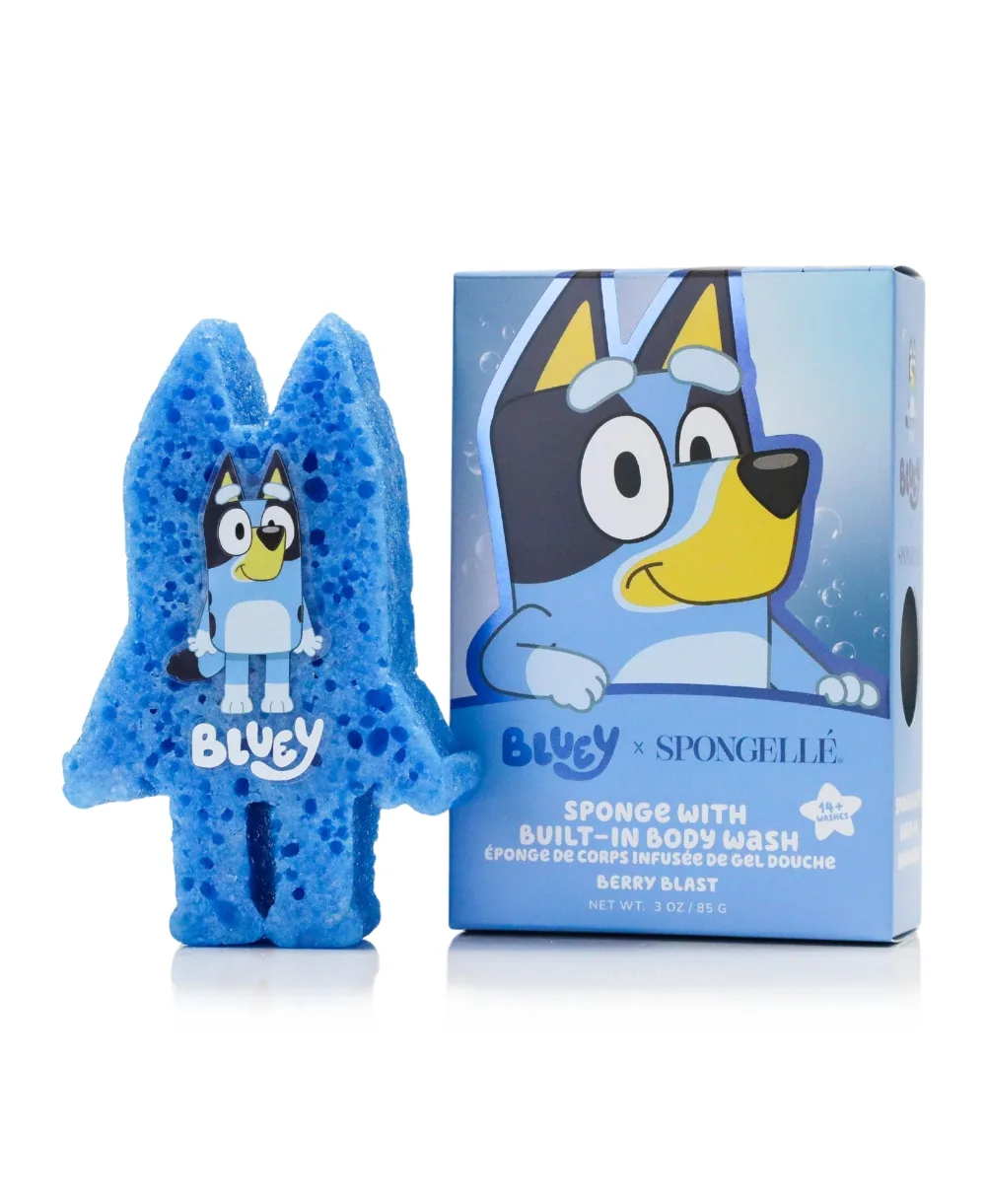 Bluey Body Wash Infused Buffer Bluey Berry Blast by Spongelle