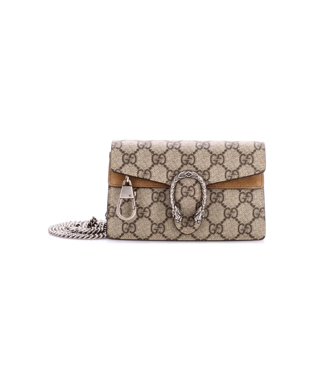Pre-Owned Gucci Super Mini Dionysus Bag GG Coated Canvas by Gucci