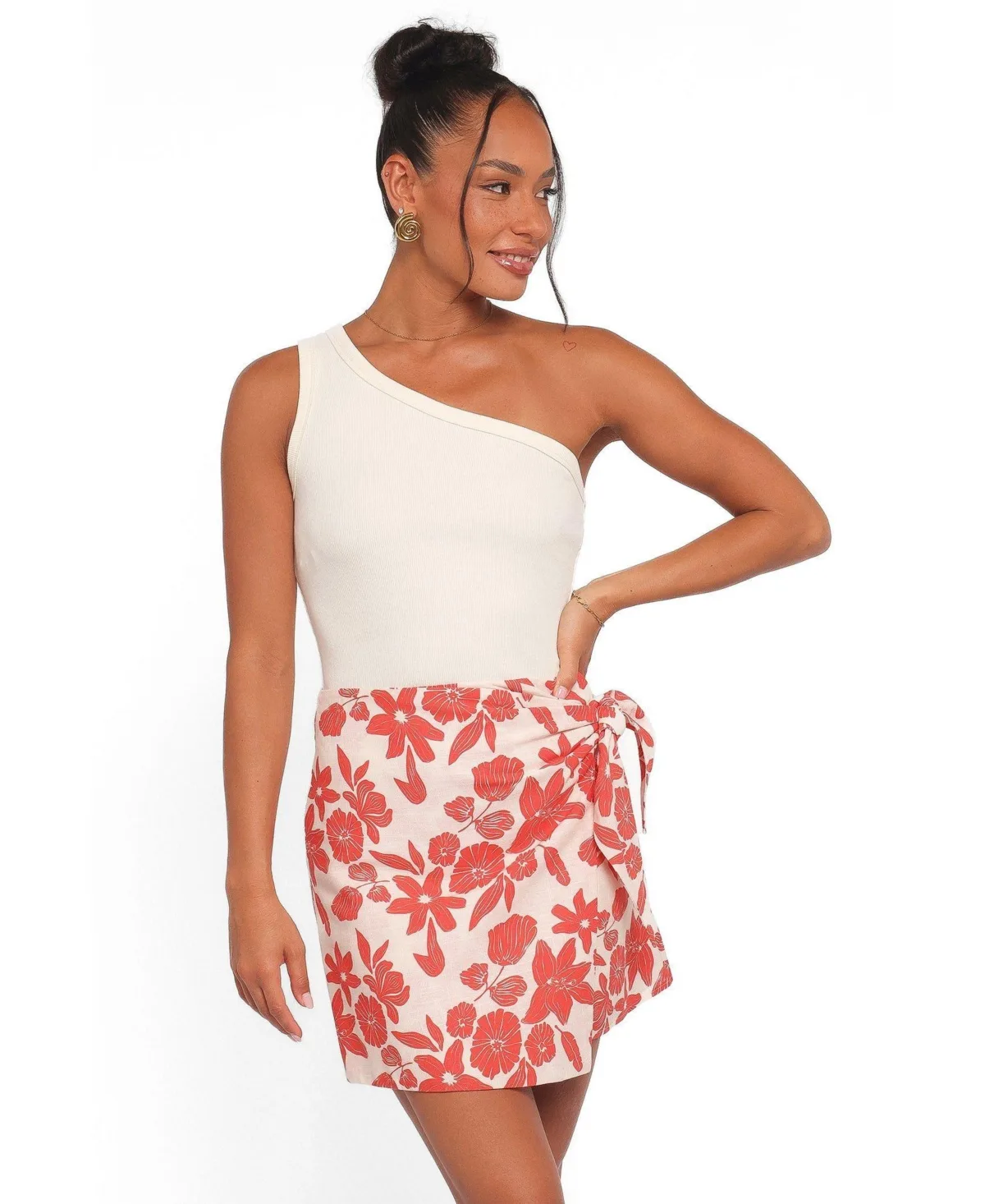 Calypso Wrap Mini Skirt by Petal and Pup