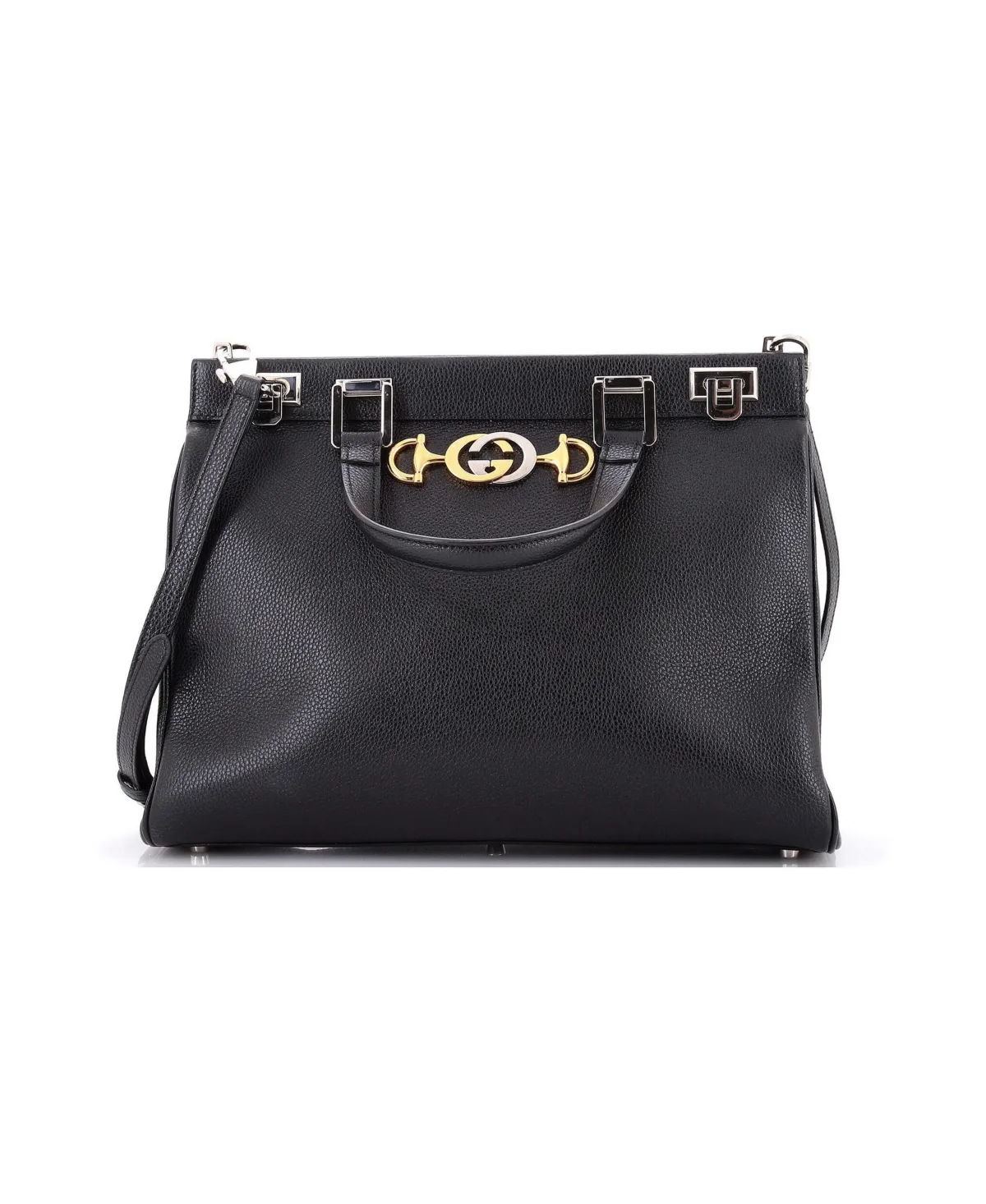 Pre-Owned Gucci Medium Zumi Top Handle Bag Leather