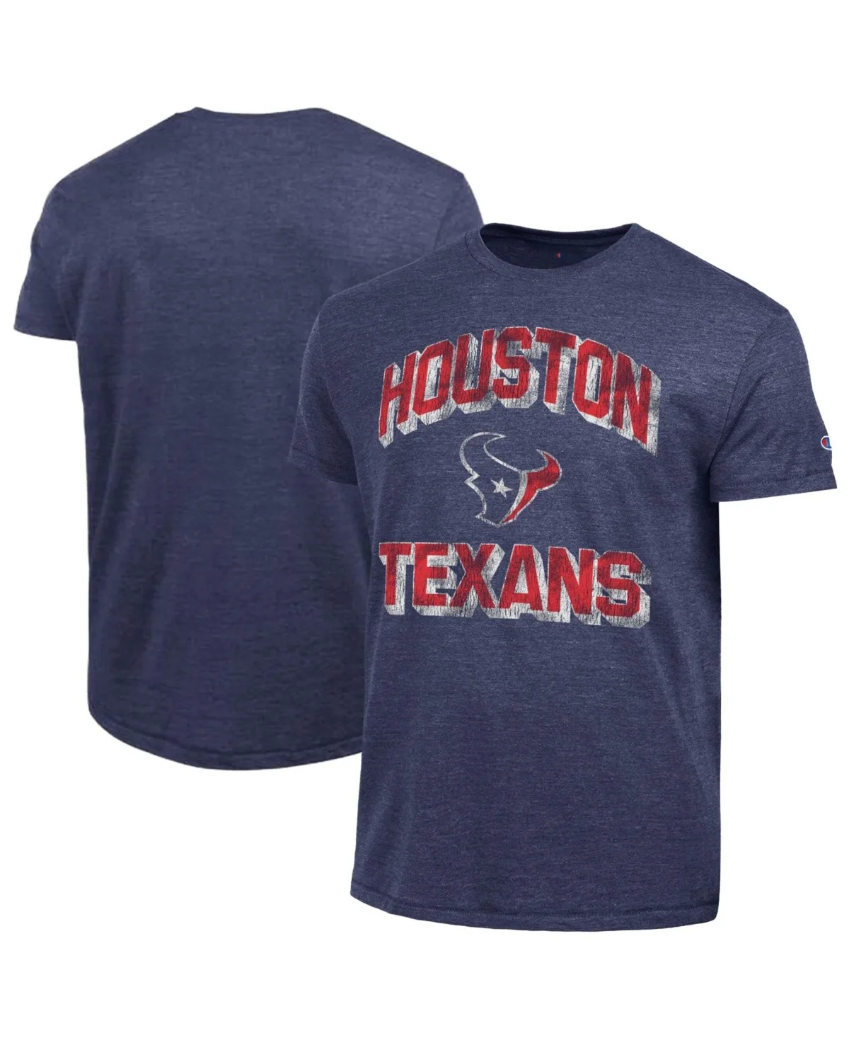 Houston Texans Ultimate Tri-Blend Graphic Distressed T-Shirt by Champion