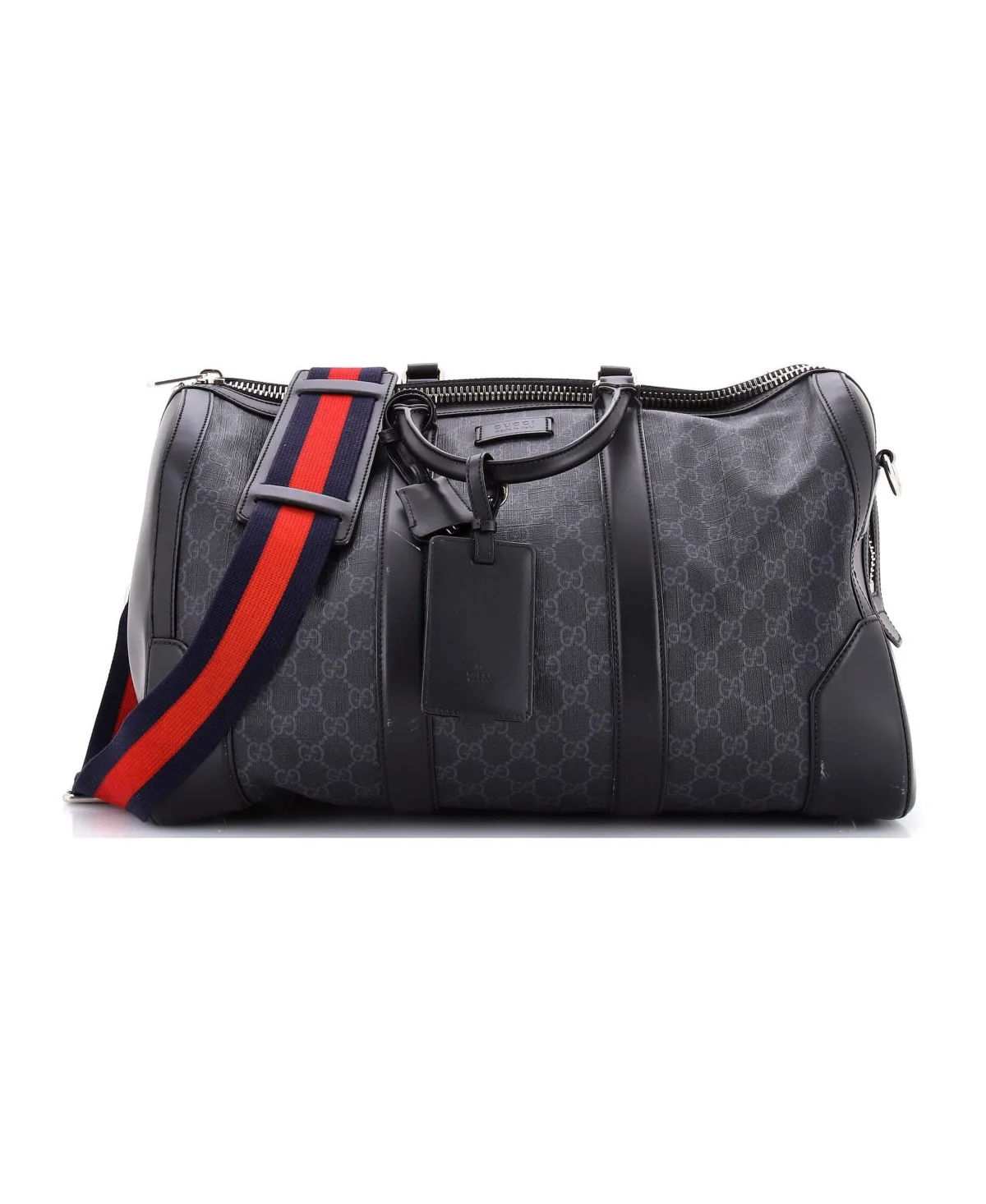 Pre-Owned Medium Convertible Duffle Bag Gg Coated Canvas by Gucci