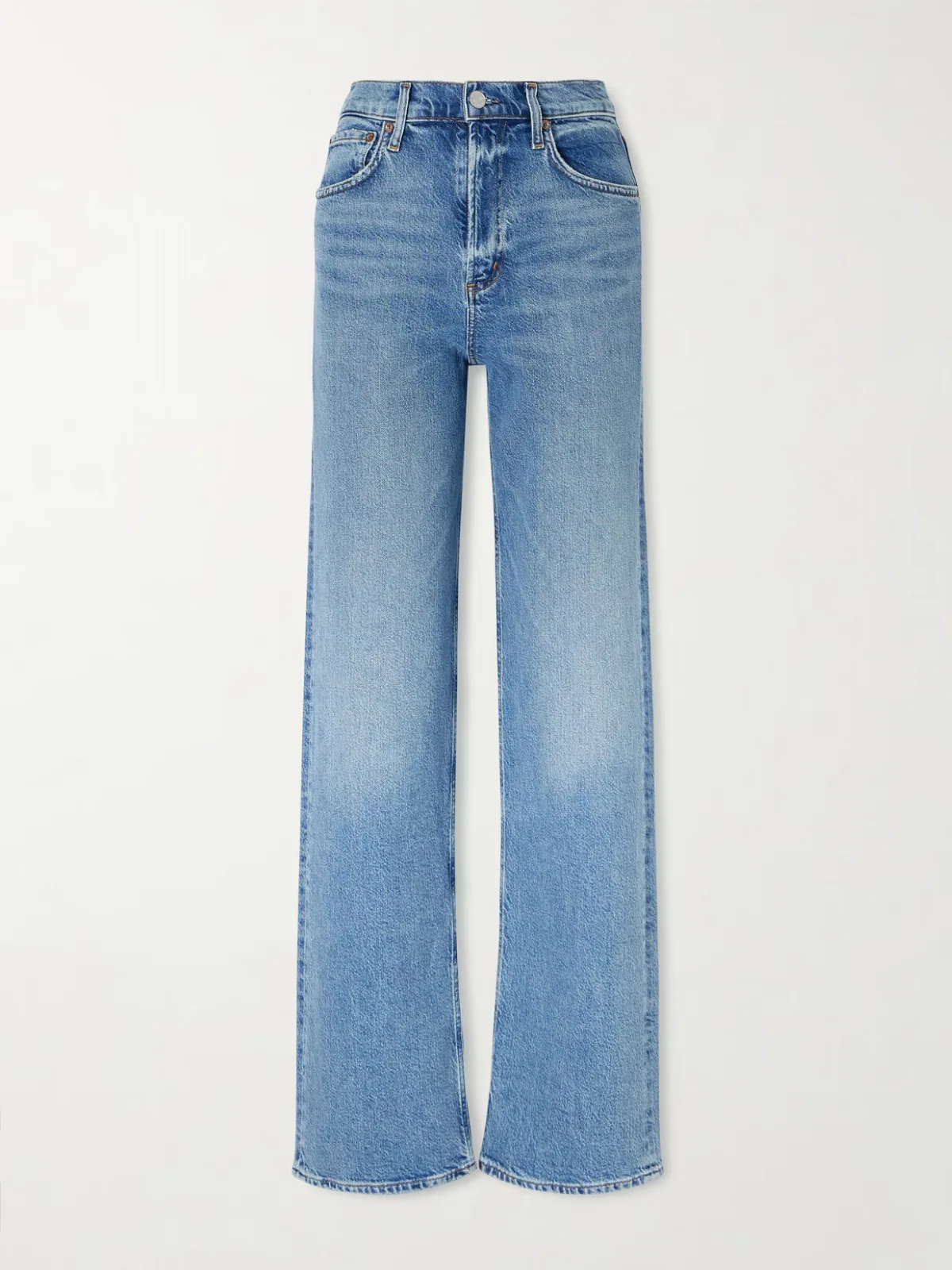 - Ren Long High-rise Straight-leg Jeans -