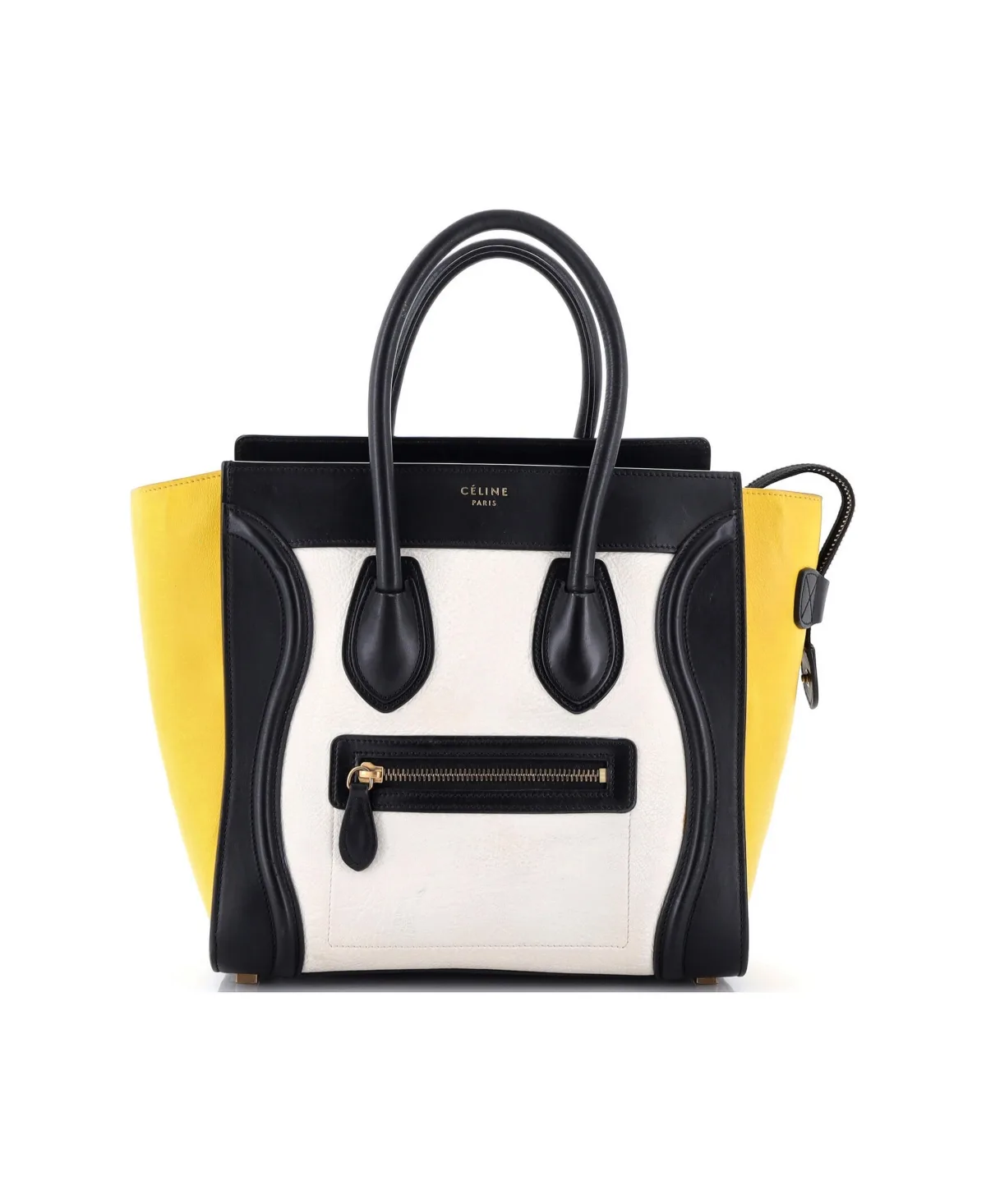 Pre-Owned Celine Micro Tricolor Luggage Bag Leather by Celine