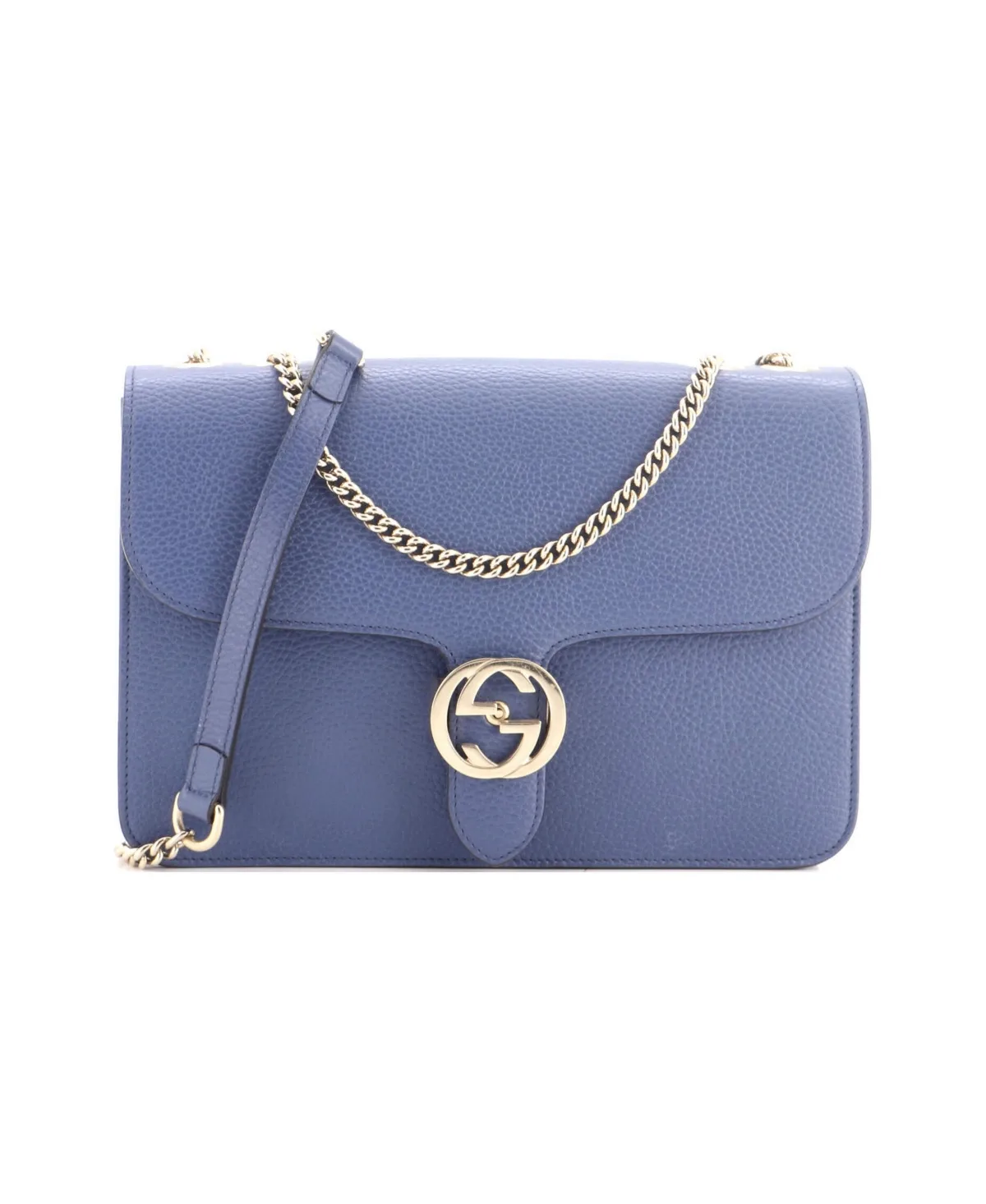 Pre-Owned Gucci Medium Interlocking Shoulder Bag Leather by Gucci
