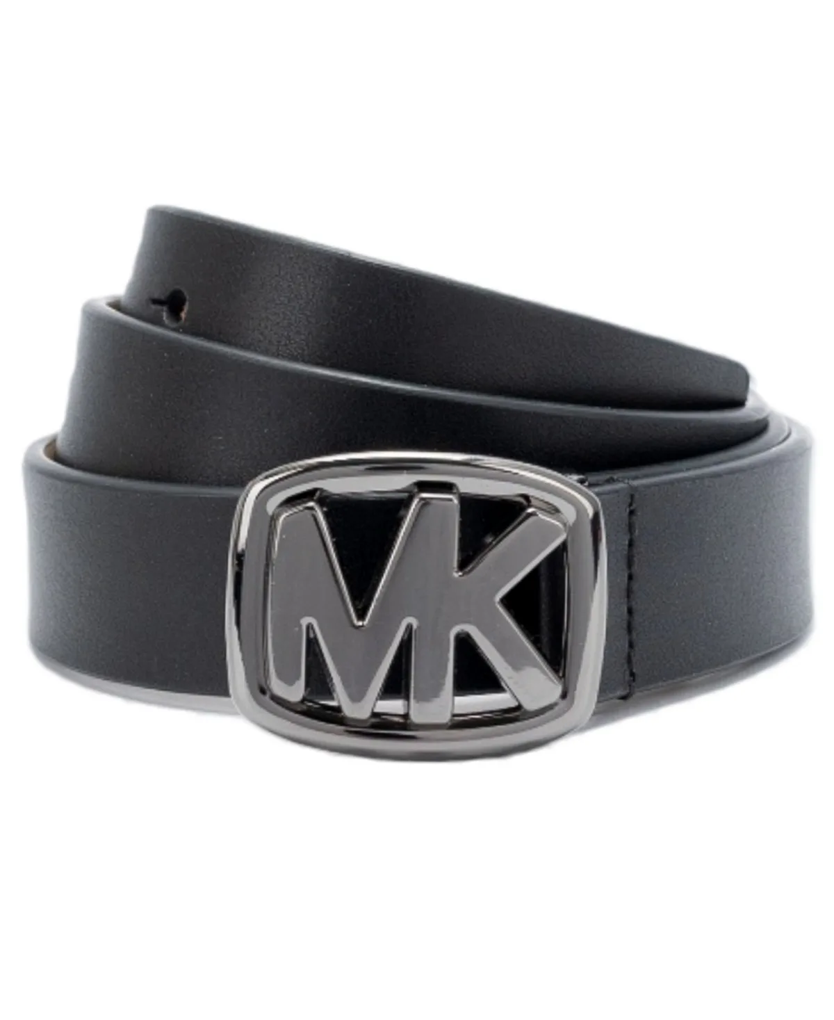 Mk Buckle Leather Belt by MICHAEL Michael Kors