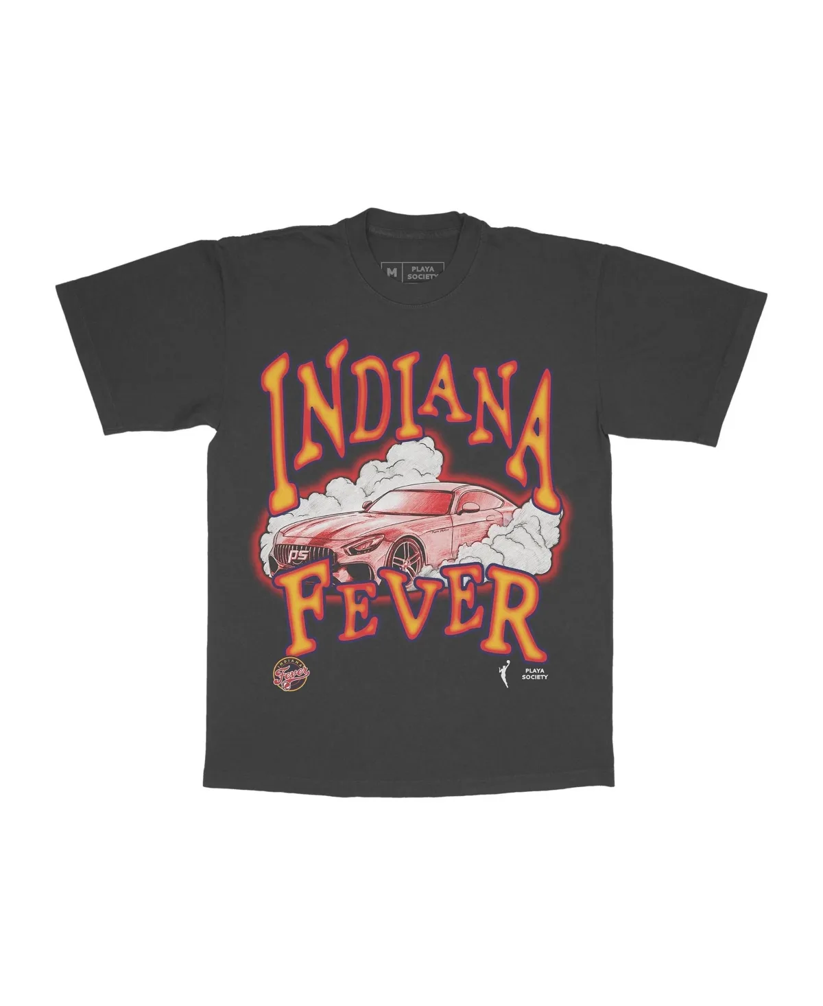 Indiana Fever Wordmark Vintage Graphic T-Shirt by Playa Society