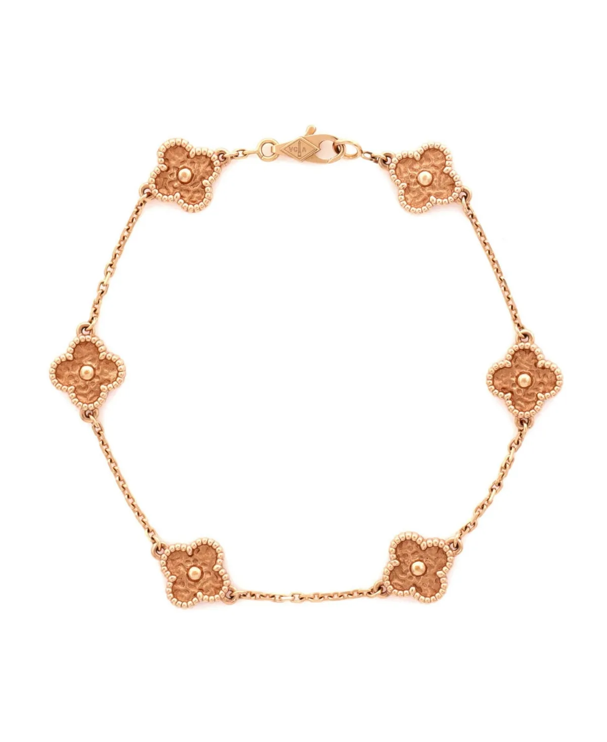 Pre-Owned Van Cleef and Arpels Sweet Alhambra 6 Motifs Bracelet by Pre Owned Van Cleef & Arpels