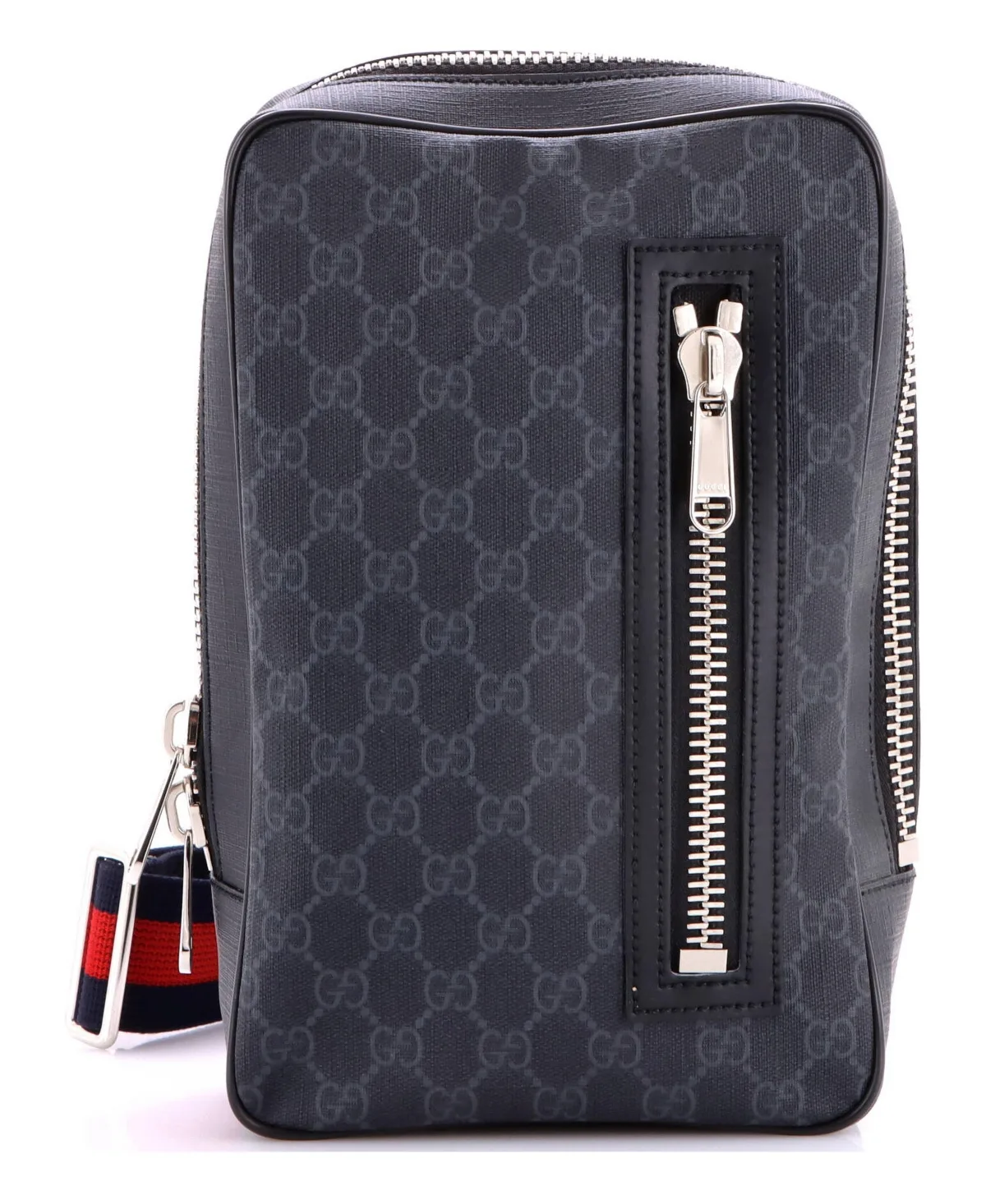 Pre-Owned Gucci Small Soft Zip Sling Bag Gg Coated Canvas by Gucci