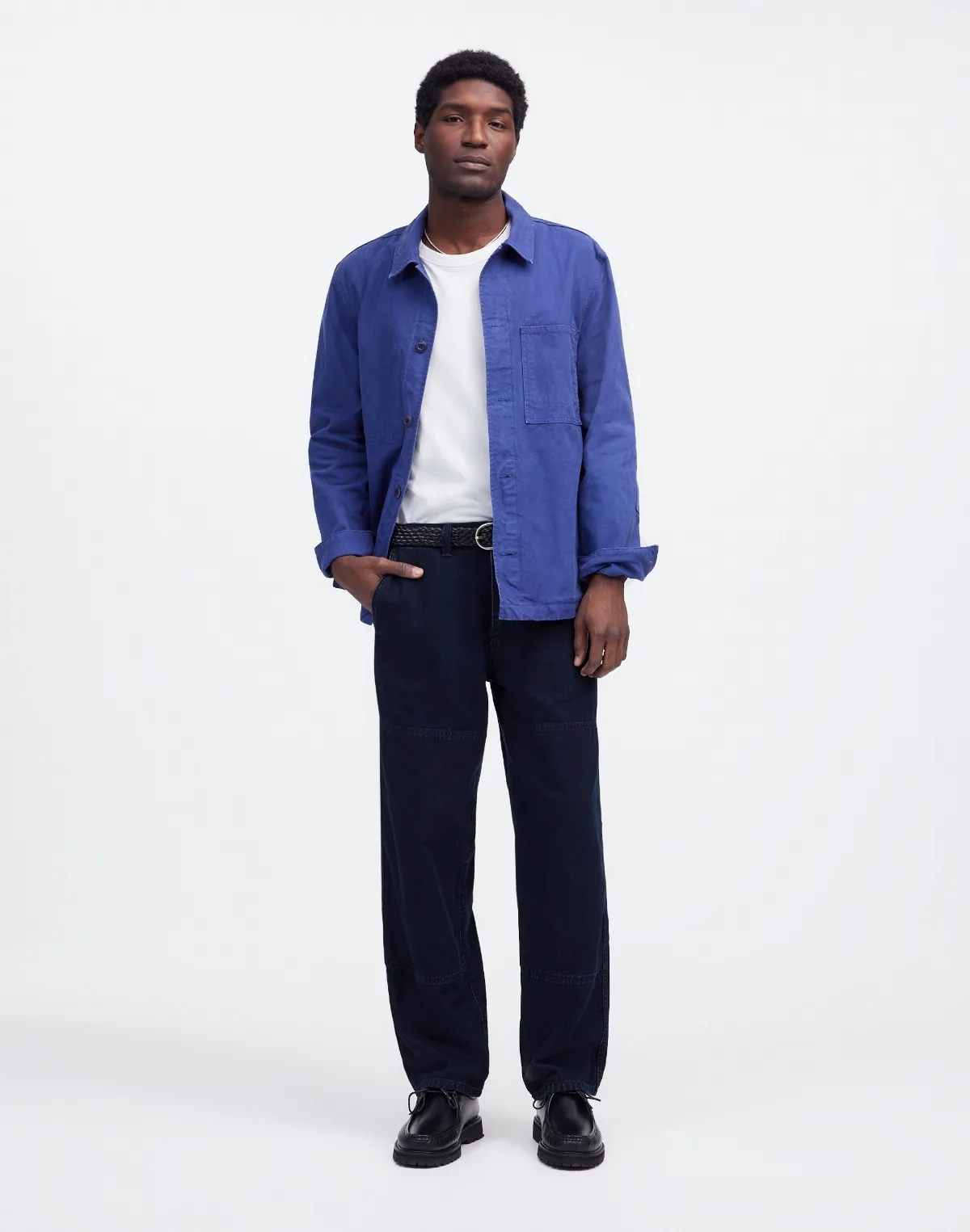 The Utility Pant in Indigo-Dyed Canvas by MW