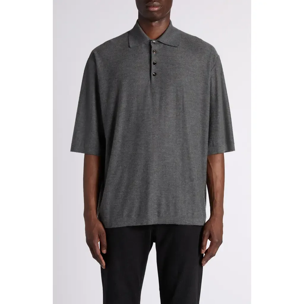 Oversize Cashmere Polo Sweater by Bottega Veneta
