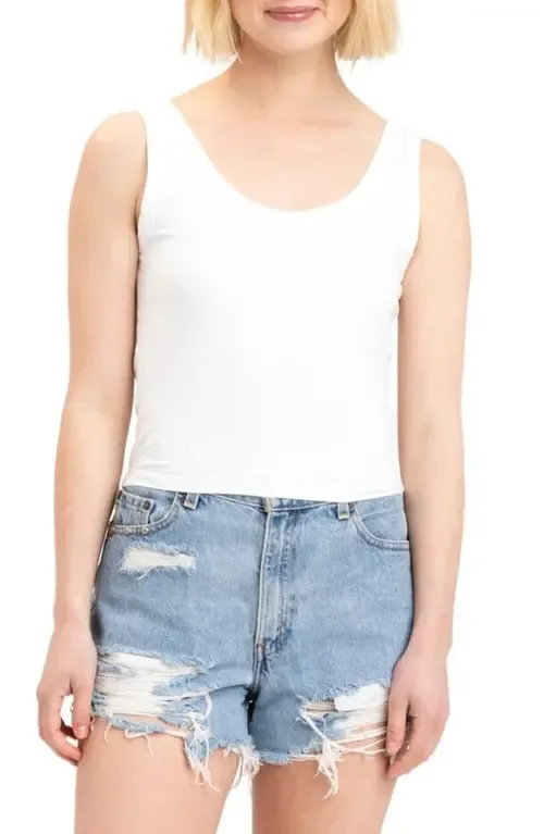 Mirabel Luxe Jersey Crop Tank by Threads 4 Thought