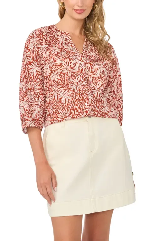 Floral Button-Up Shirt by Vince Camuto