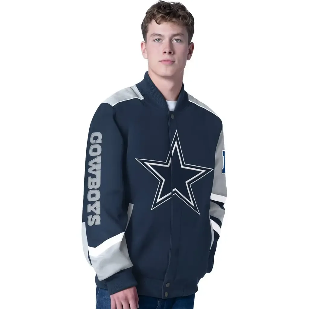 G-III Sports by Carl Banks Dallas Cowboys Prime Time Full-Zip Racing Jacket by G-III SPORTS BY CARL BANKS