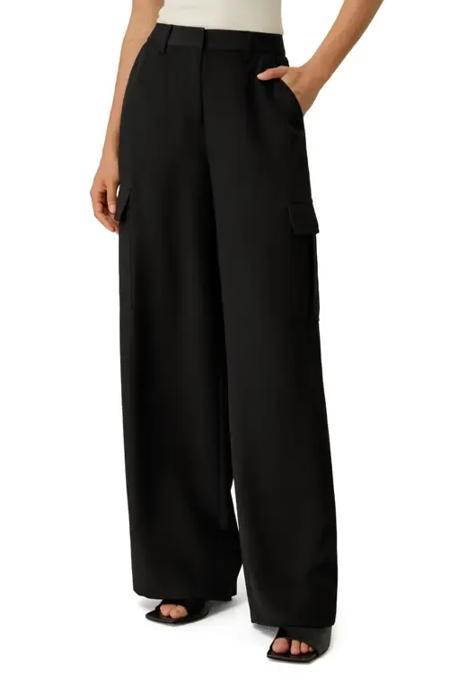 Silk Crepe Cargo Pants by Lilysilk