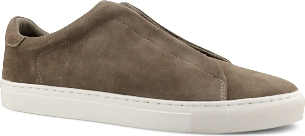 Jaxon Low Top Sneaker in Taupe Suede by Blake Mckay