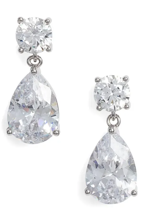 Cubic Zirconia Teardrop Earrings by Nordstrom