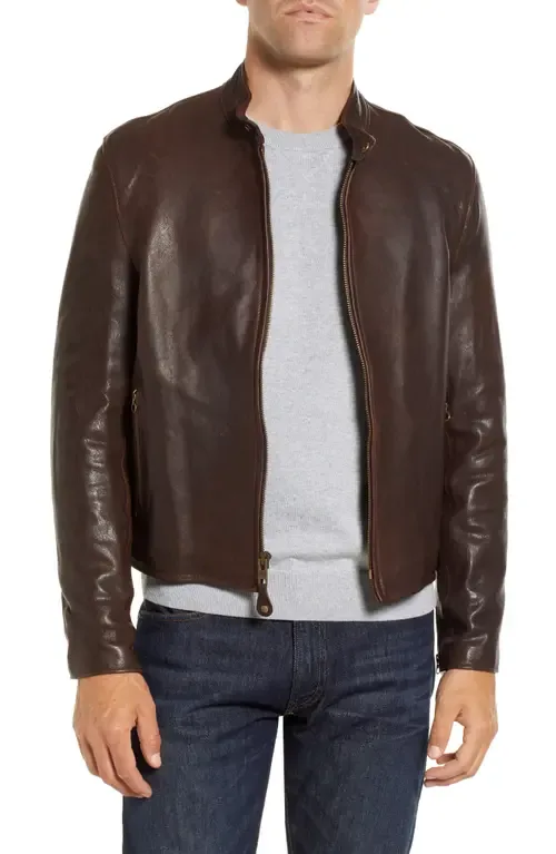 Leather Moto Jacket by Schott NYC