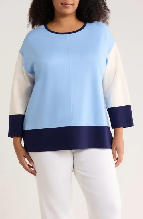 Color Block Knit Top by Jones New York