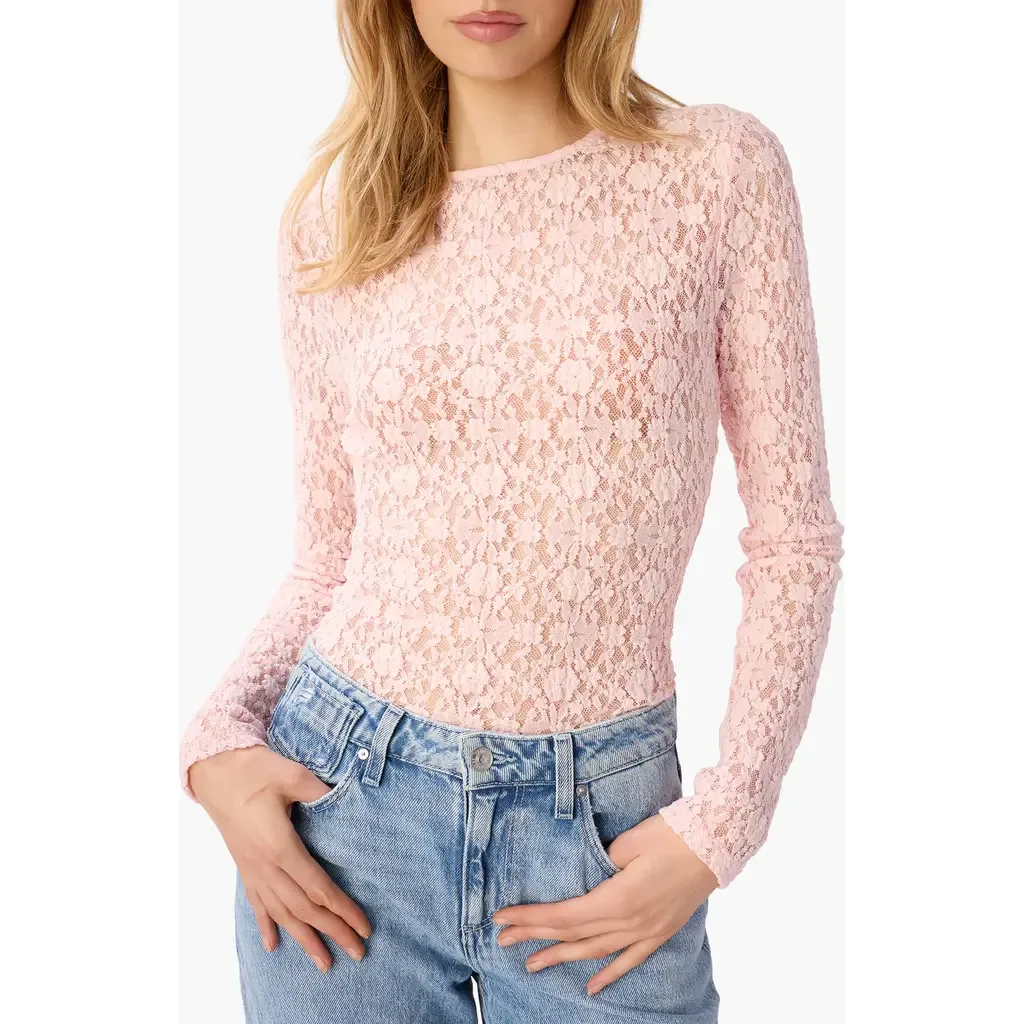 Meli Lace Long Sleeve Shirt by CAMI NYC