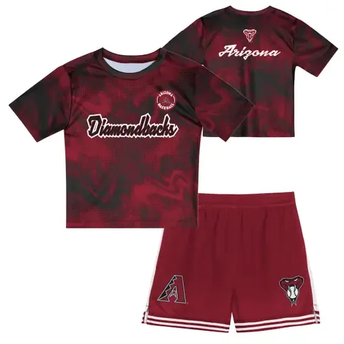 Arizona Diamondbacks Pinch Hitter Infielder T-Shirt & Shorts Set by Outerstuff