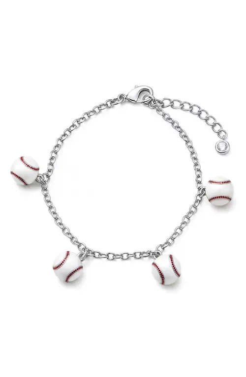 3D Baseball Charm Bracelet by Lily Nily