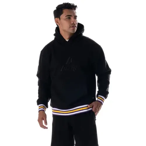 The Wild Collective Los Angeles Lakers Custom Rib Tonal Premium Hoodie by THE WILD COLLECTIVE