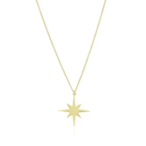 Starburst Necklace in Gold Plated Sterling Silver by The Lovery