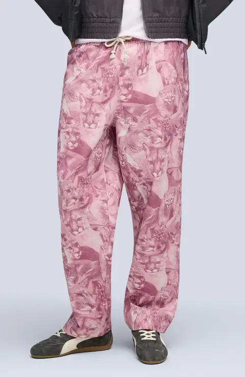 Special Items Allover Cat Print Drawstring Pants by PUMA