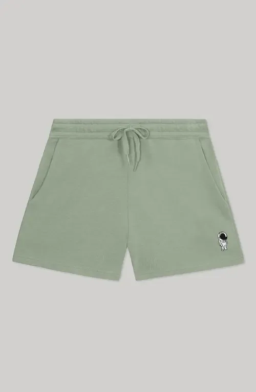 Astronaut Midweight Washed Fleece Shorts by Dalix