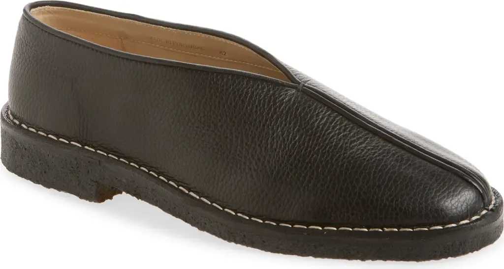 Piped Crepe Slipper Loafer by Lemaire