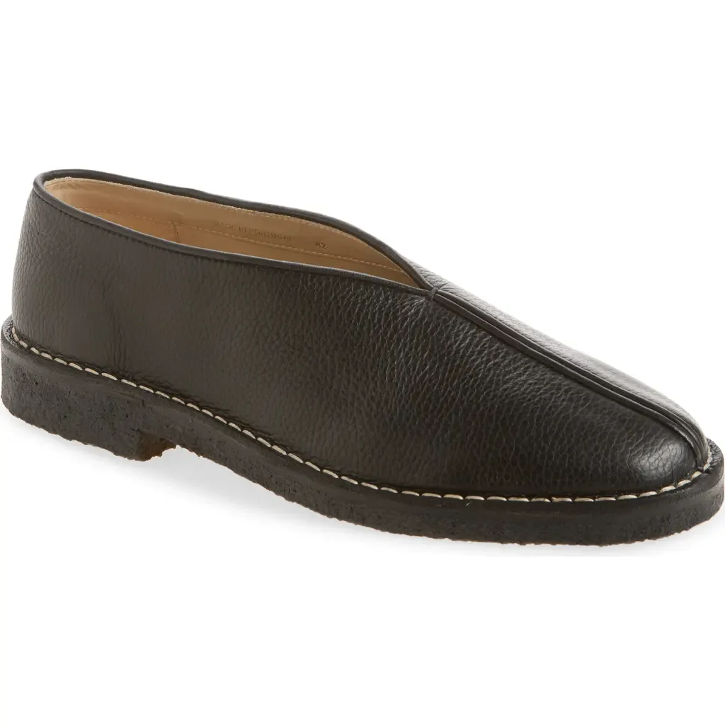 Piped Crepe Slipper Loafer by Lemaire