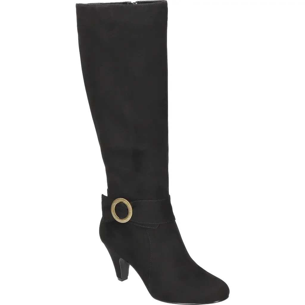 Rima Knee High Boot in Black Suede by Bella Vita