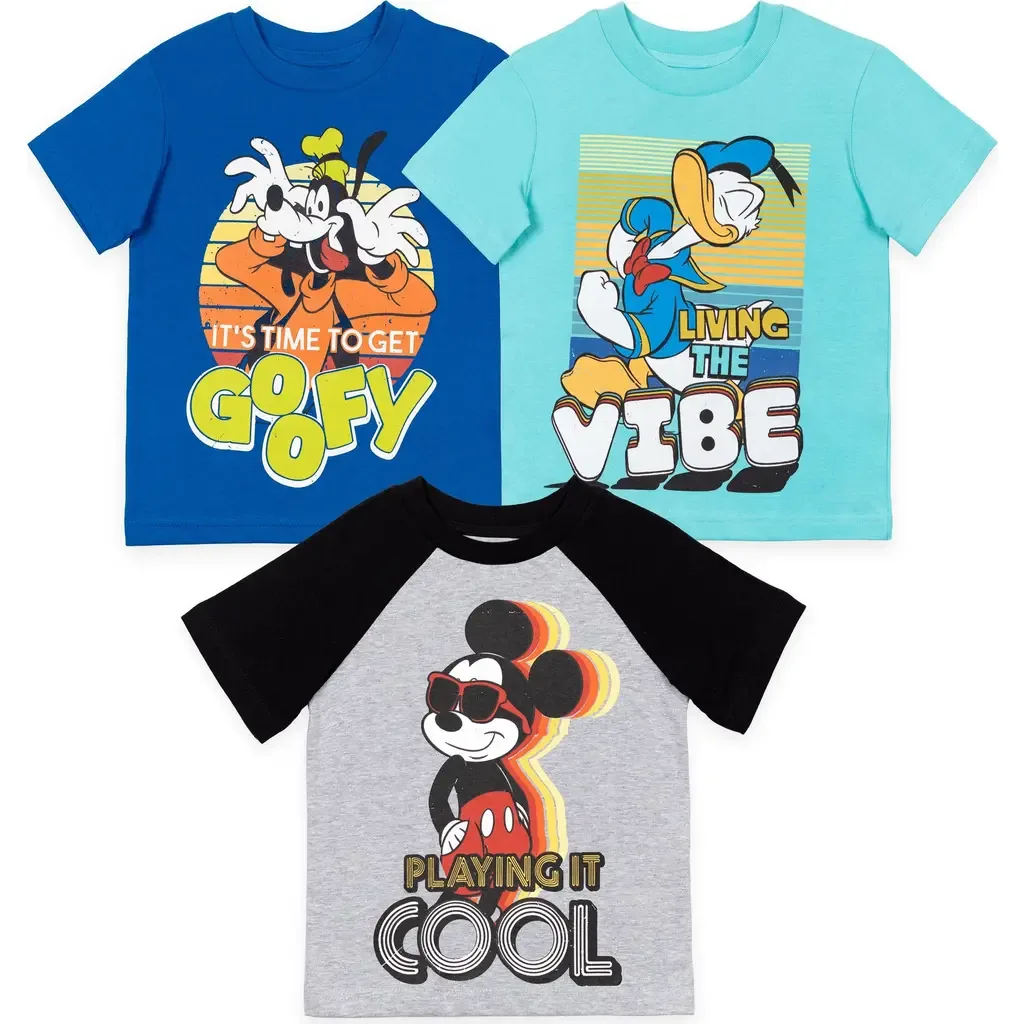 Mickey Mouse 3-Pack T-Shirts by Disney