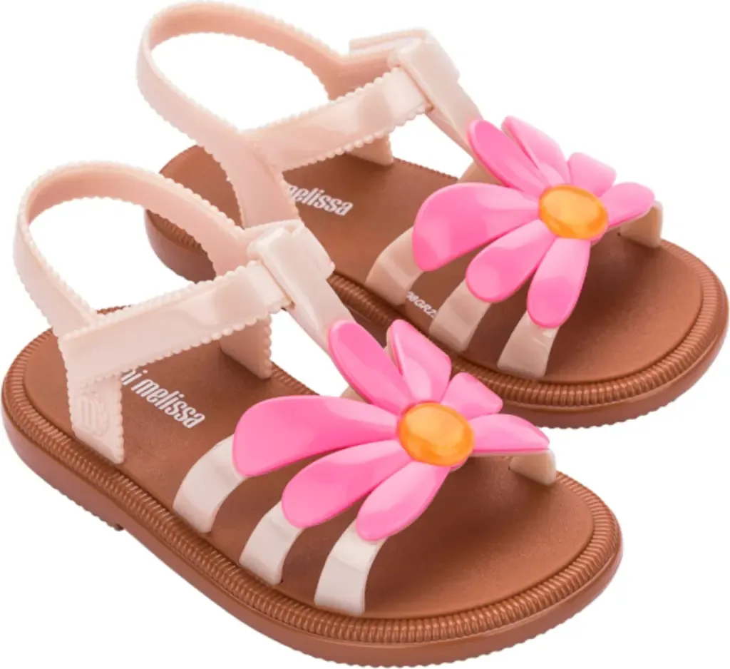 Hip Bloomy Ankle Strap Sandal by Mini Melissa