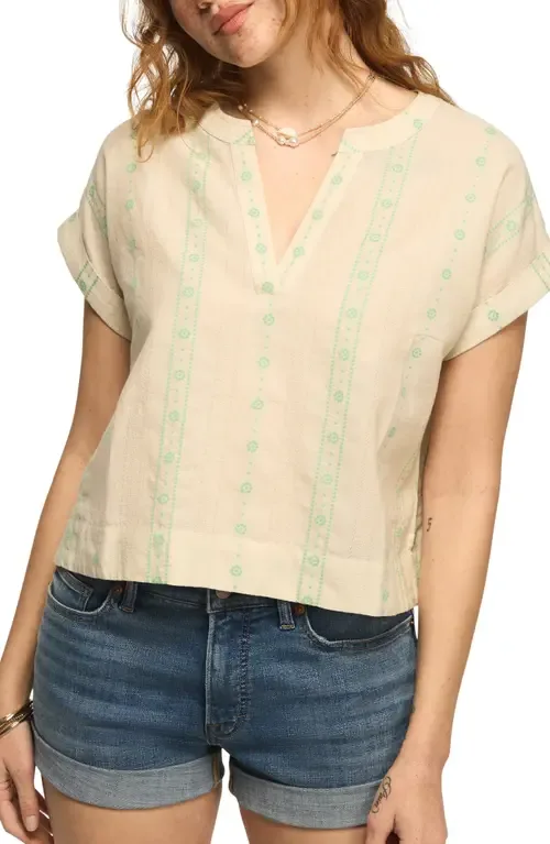 Floral Stripe Woven Shirt by Lucky Brand