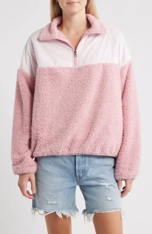 Ditsy Daisy Aria Quarter-Zip Pullover by HAPPY CAMP3R