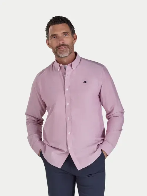 Long Sleeve Oxford Shirt by Raging Bull