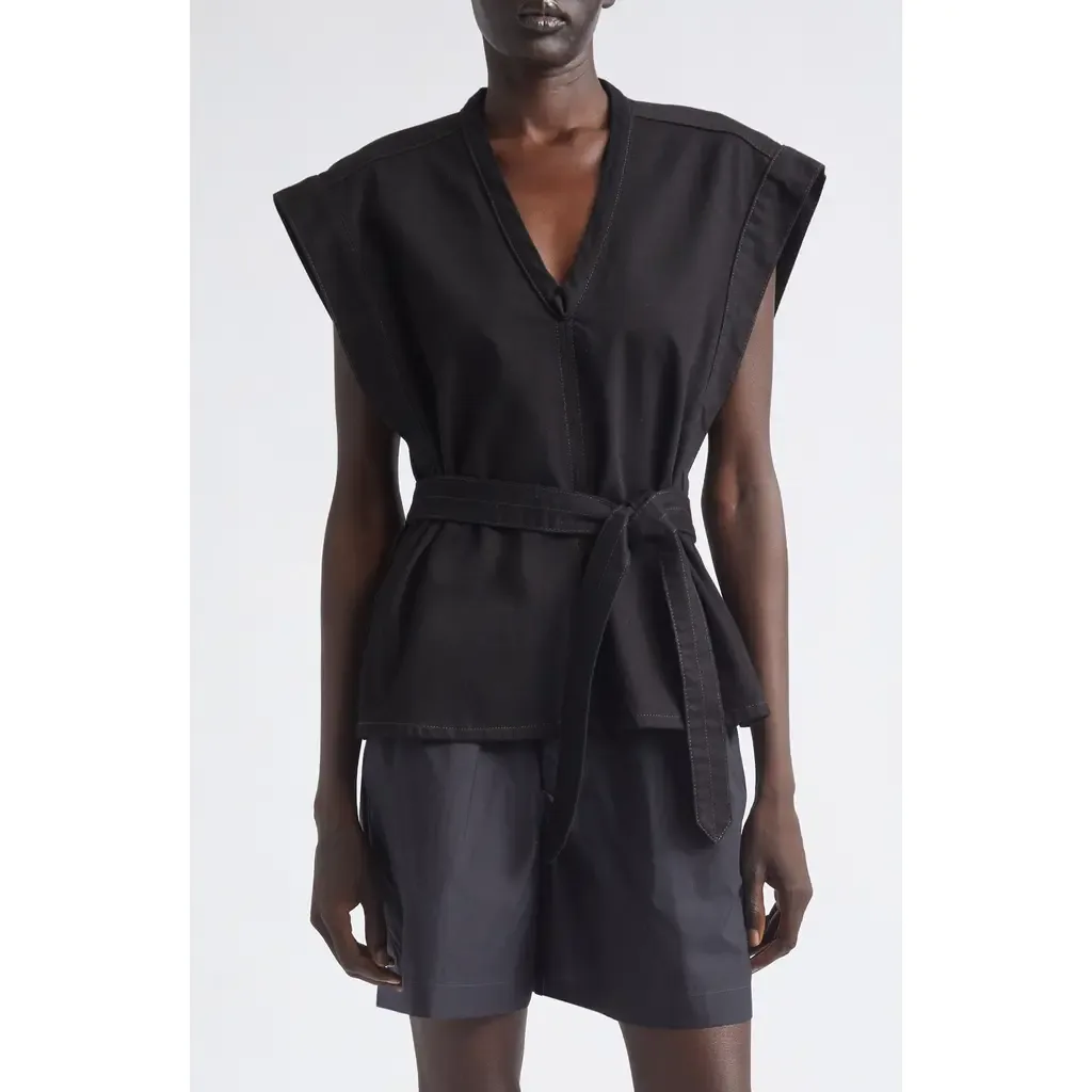 Cotton Denim Vest by Lemaire