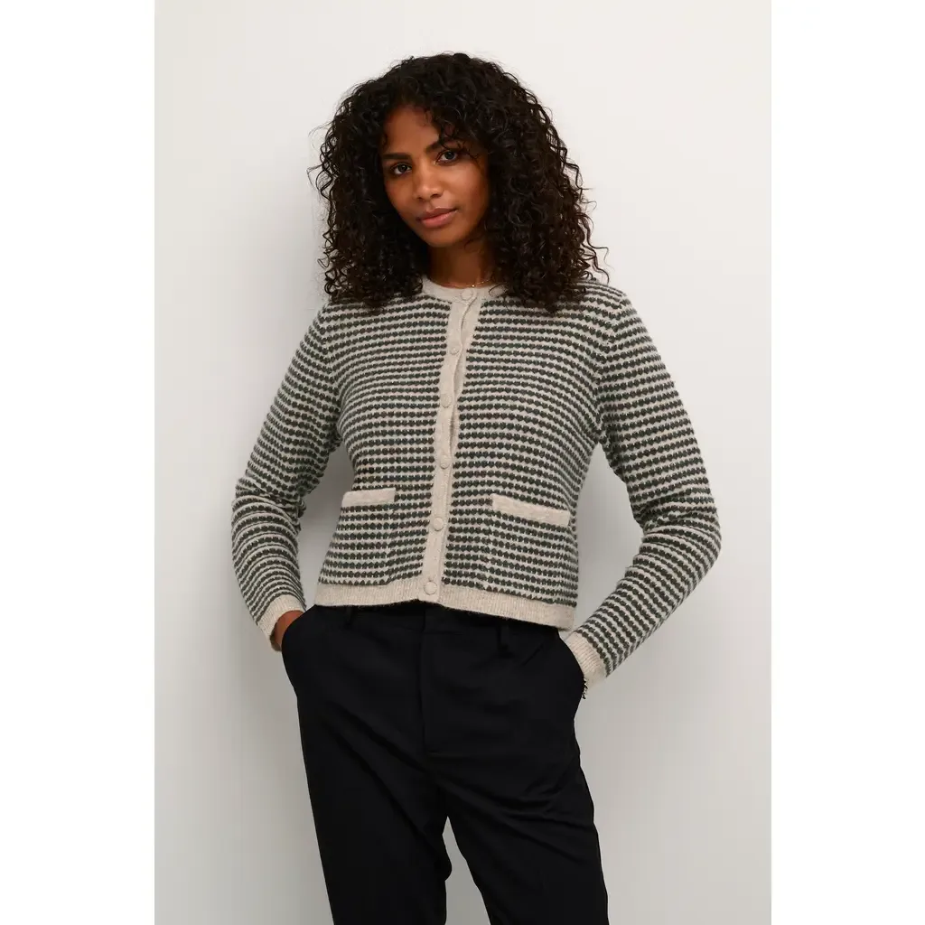 KAellery Button Round Neck Cardigan by Kaffe