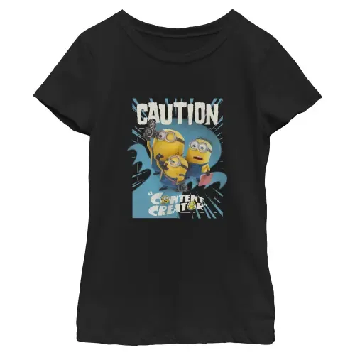 Alert Content Creator Graphic Short Sleeve T-Shirt by Minions & Monsters