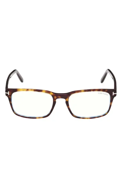 54mm Rectangular Blue Light Blocking Glasses by TOM FORD