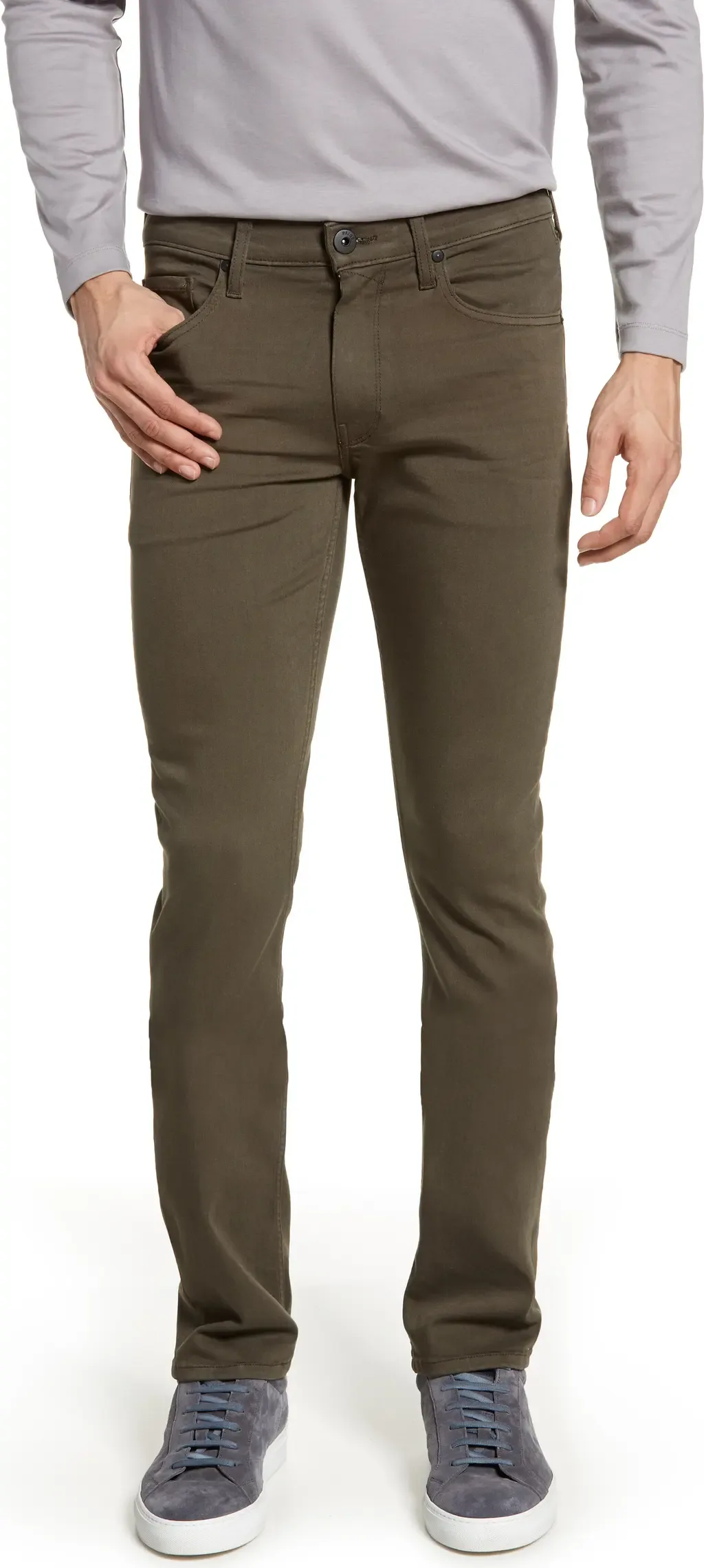 Transcend Lennox Slim Tapered Leg Five Pocket Pants